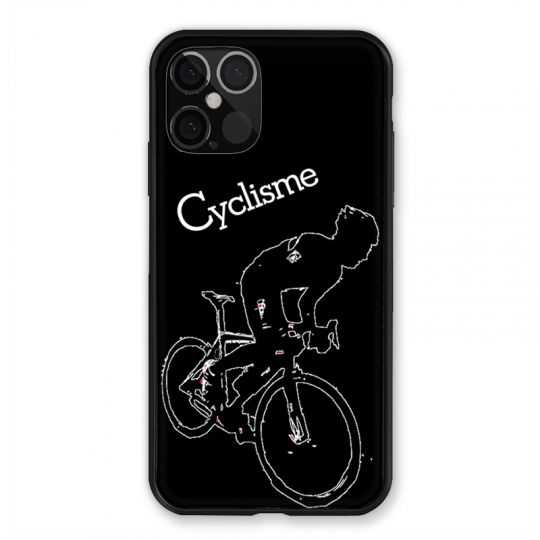 Coque Pour Iphone 12 / 12 Pro Cyclisme Ombre Blanche