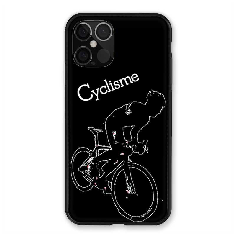 Coque Pour Iphone 12 / 12 Pro Cyclisme Ombre Blanche