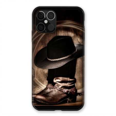 Coque Pour Iphone 12 / 12 Pro Cow Boy Chapeau
