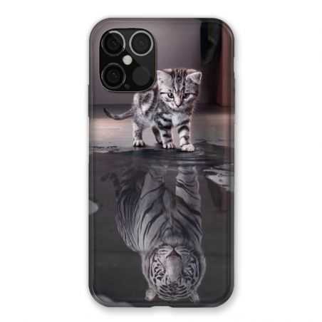 Coque Pour Iphone 12 / 12 Pro Chat Reflet