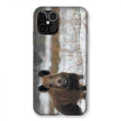 Coque Pour Iphone 12 / 12 Pro Chasse Sanglier Neige