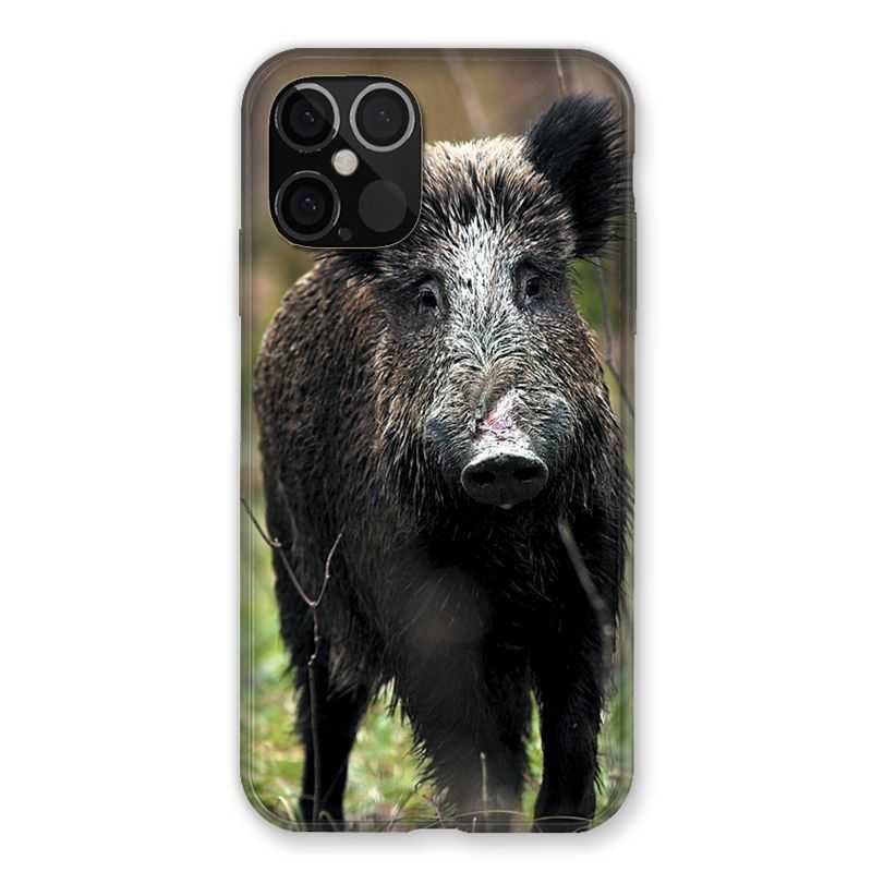Coque Pour Iphone 12 / 12 Pro Chasse Sanglier bois