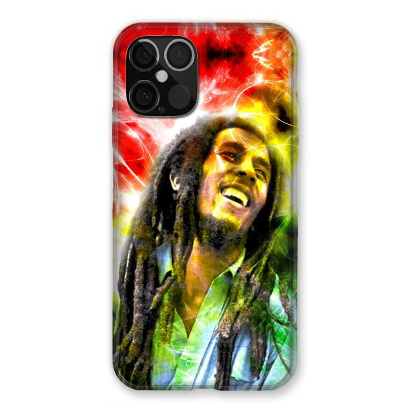 Coque Pour Iphone 12 / 12 Pro Bob Marley Color