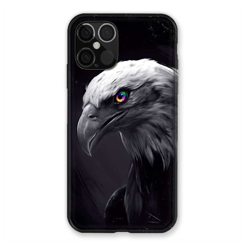 Coque Pour Iphone 12 / 12 Pro Aigle Royal Noir