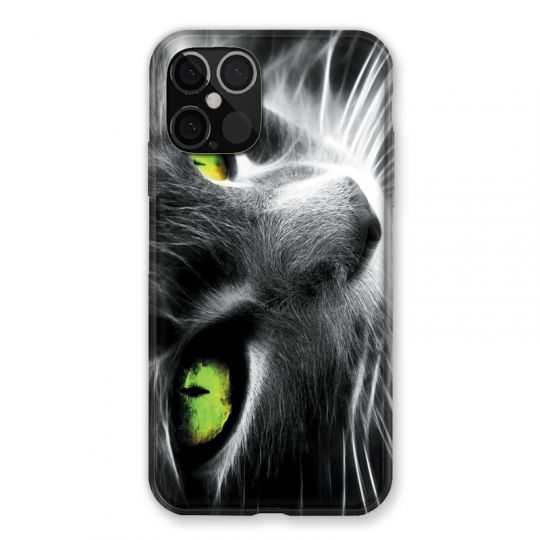 Coque Pour Iphone 12 / 12 Pro Chat Vert
