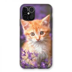 Coque Pour Iphone 12 / 12 Pro Chat Violet