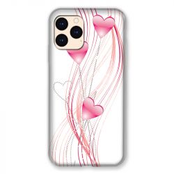 Coque Pour Iphone Iphone 12 Mini Coeur Rose Montant sur Blanc