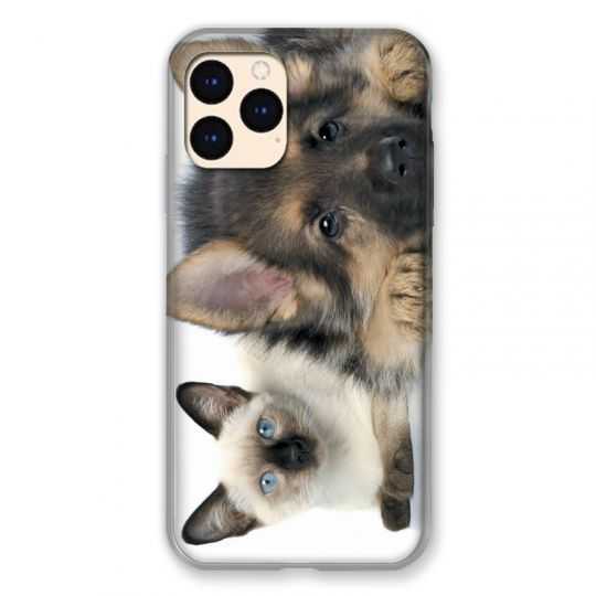 Coque Pour Iphone Iphone 12 Mini Chien vs Chat