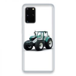 Coque pour Samsung Galaxy S20 Agriculture Tracteur Blanc