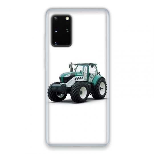 Coque pour Samsung Galaxy S20 Agriculture Tracteur Blanc