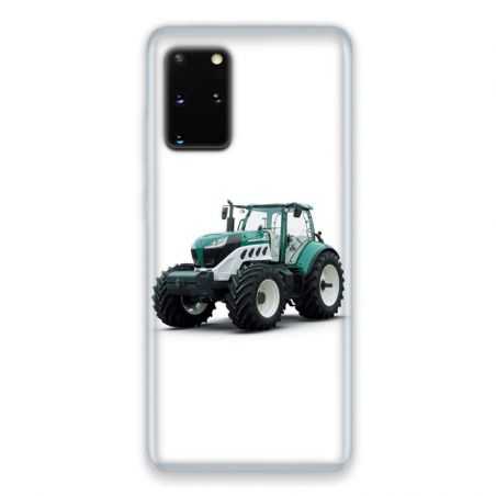 Coque pour Samsung Galaxy S20 Agriculture Tracteur Blanc