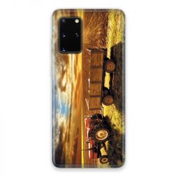 Coque pour Samsung Galaxy S20 Agriculture Tracteur color