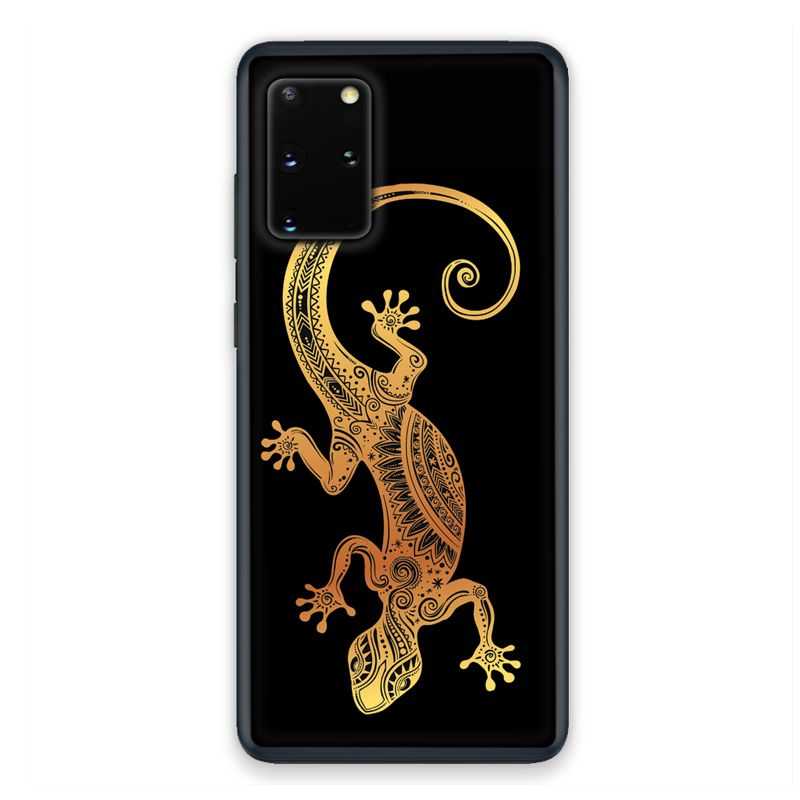 Coque pour Samsung Galaxy S20 Animaux Maori lezard noir