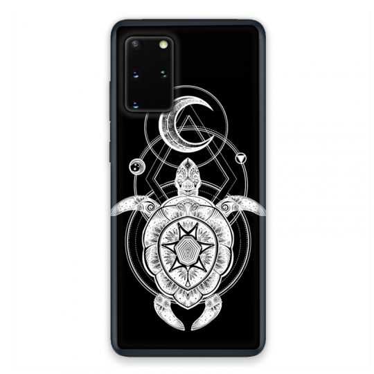 Coque pour Samsung Galaxy S20 Animaux Maori Tortue noir