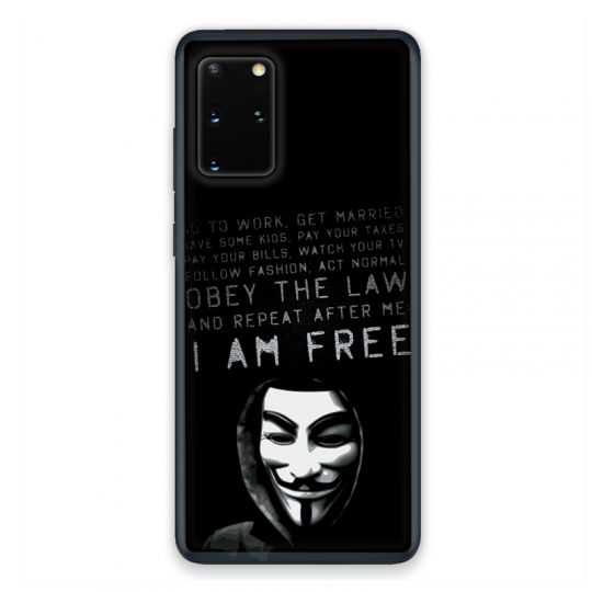 Coque pour Samsung Galaxy S20 Anonymous I am free