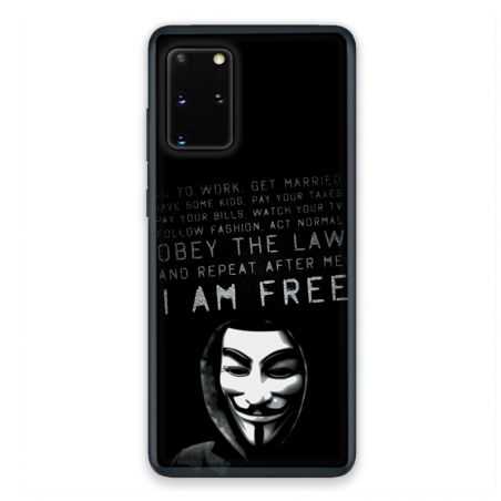 Coque pour Samsung Galaxy S20 Anonymous I am free