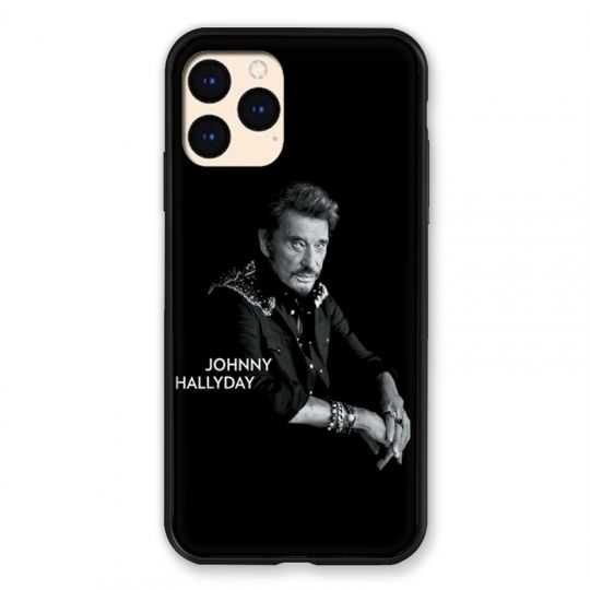 Coque Pour Iphone Iphone 12 Mini Johnny Hallyday Noir