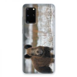 Coque pour Samsung Galaxy S20 chasse sanglier Neige