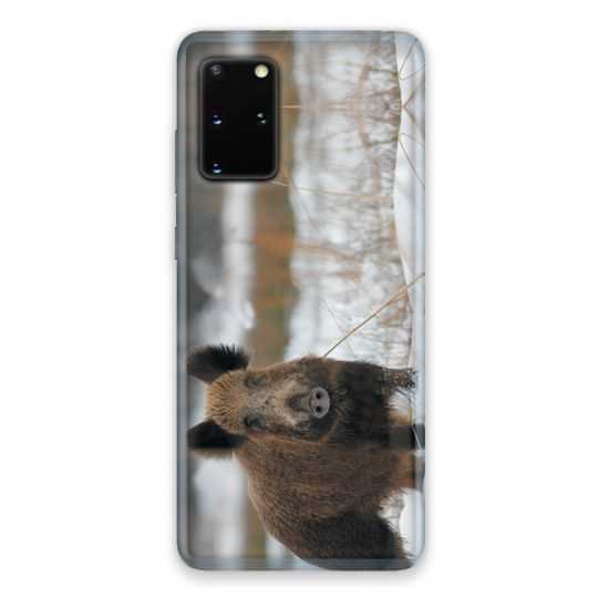 Coque pour Samsung Galaxy S20 chasse sanglier Neige