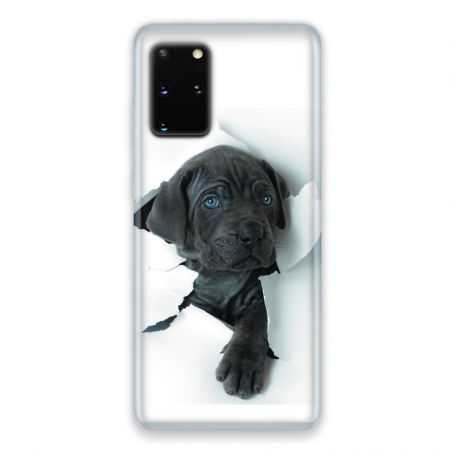 Coque pour Samsung Galaxy S20 Chien noir