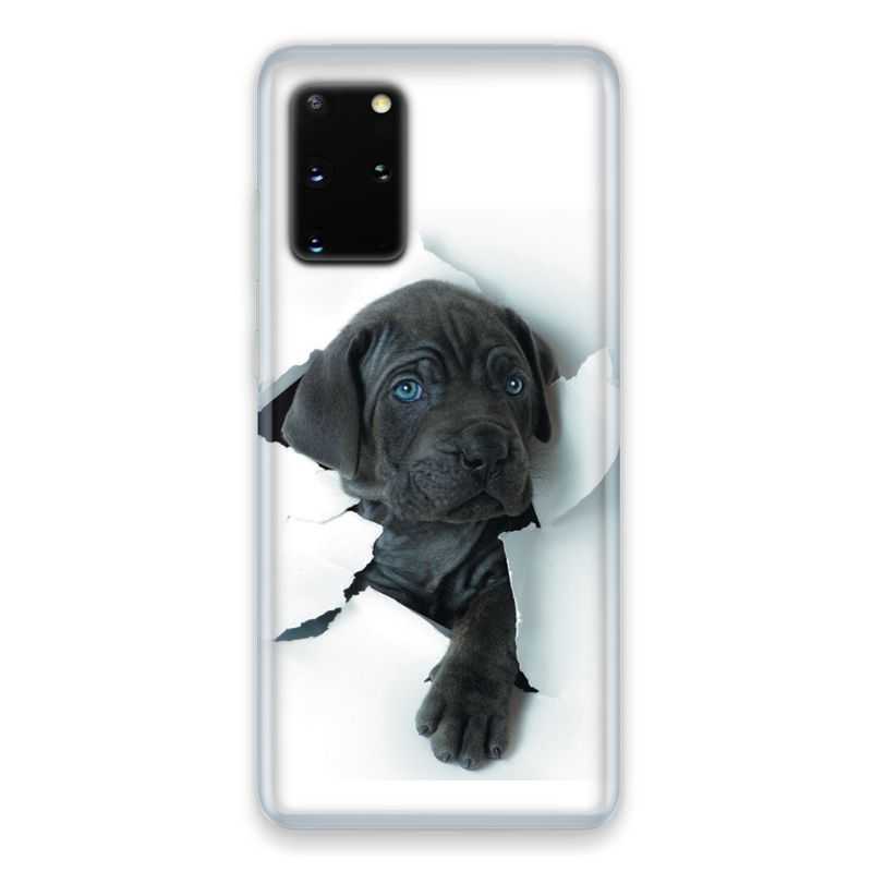 Coque pour Samsung Galaxy S20 Chien noir