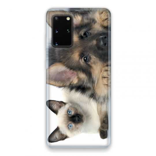 Coque pour Samsung Galaxy S20 Chien vs chat
