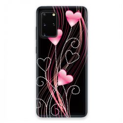 Coque pour Samsung Galaxy S20 Coeur rose Montant