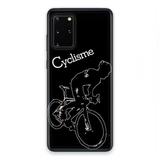 Coque pour Samsung Galaxy S20 Cyclisme Ombre blanche