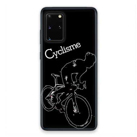 Coque pour Samsung Galaxy S20 Cyclisme Ombre blanche