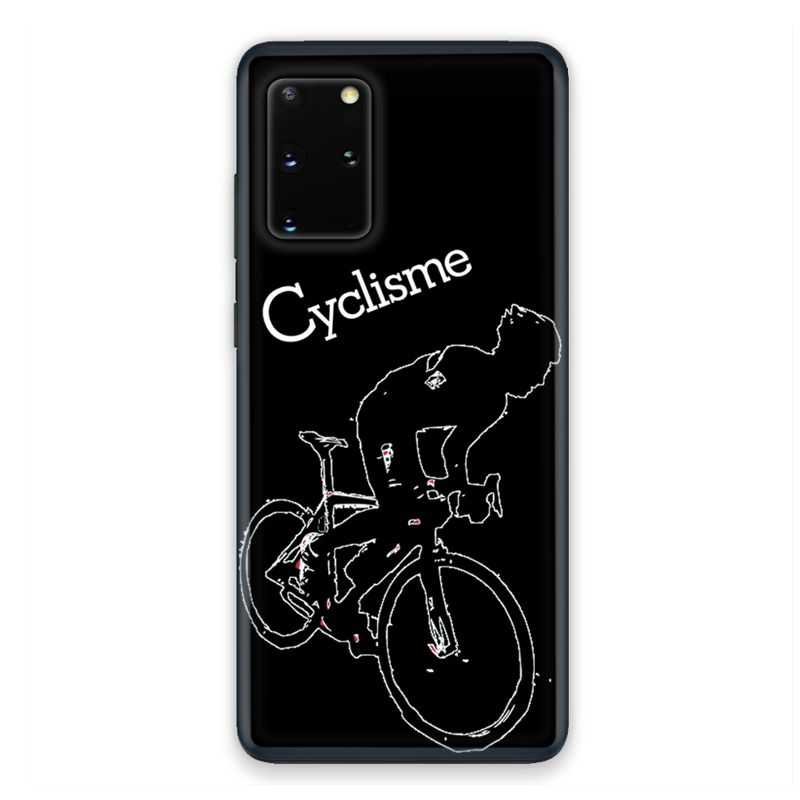 Coque pour Samsung Galaxy S20 Cyclisme Ombre blanche