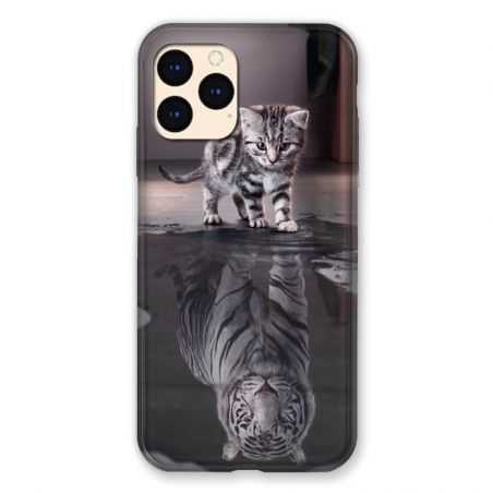 Coque Pour Iphone Iphone 12 Mini Chat Reflet