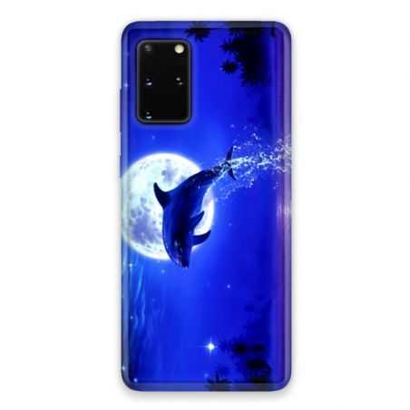 Coque pour Samsung Galaxy S20 Dauphin lune