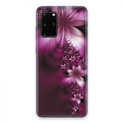 Coque pour Samsung Galaxy S20 fleur violette montante