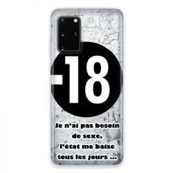 Coque pour Samsung Galaxy S20 Humour 18 ans