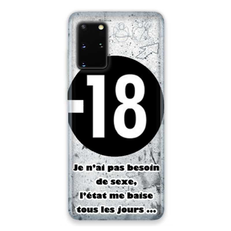 Coque pour Samsung Galaxy S20 Humour 18 ans