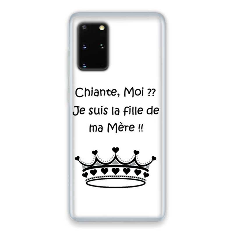Coque pour Samsung Galaxy S20 Humour Moi chiante