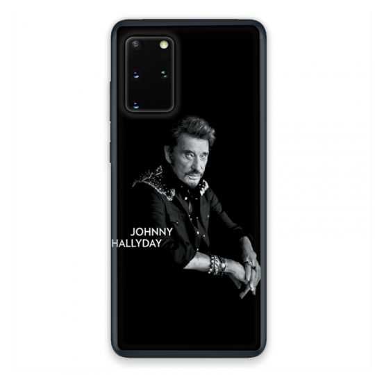 Coque pour Samsung Galaxy S20 Johnny Hallyday Noir