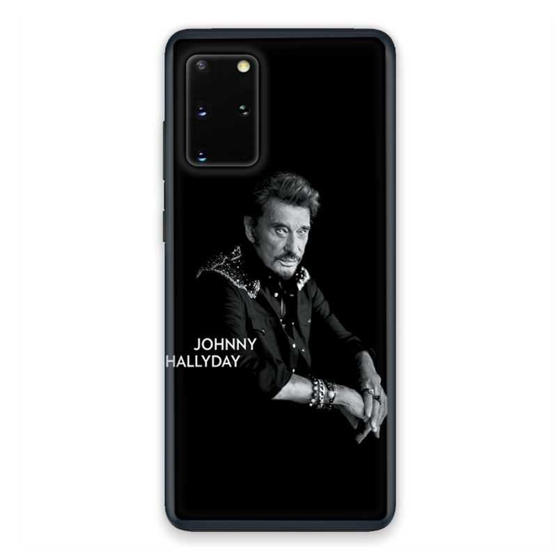 Coque pour Samsung Galaxy S20 Johnny Hallyday Noir