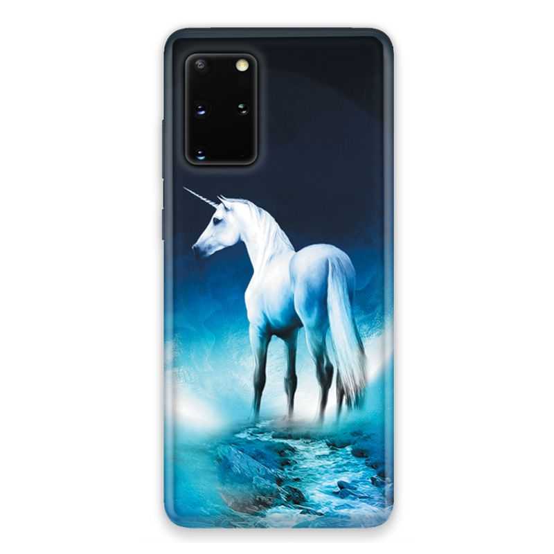 Coque pour Samsung Galaxy S20 Licorne Lune