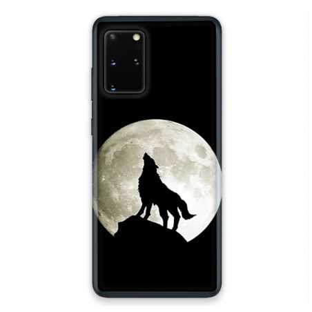 Coque pour Samsung Galaxy S20 Loup Noir