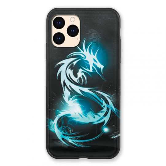 Coque Pour Iphone Iphone 12 Mini Dragon Bleu
