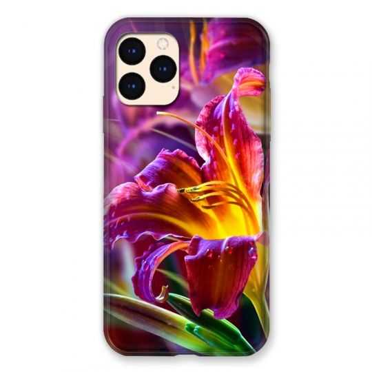 Coque Pour Iphone Iphone 12 Mini Fleur Lys Color