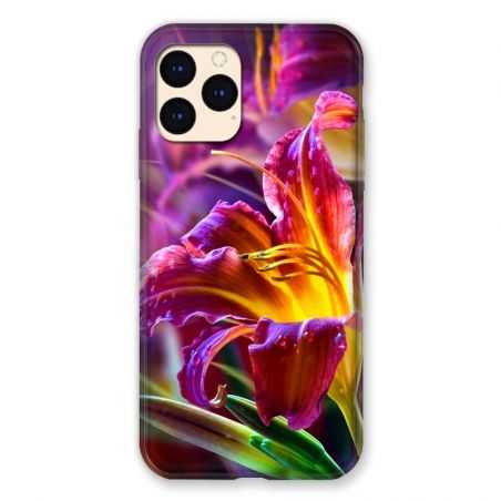 Coque Pour Iphone Iphone 12 Mini Fleur Lys Color