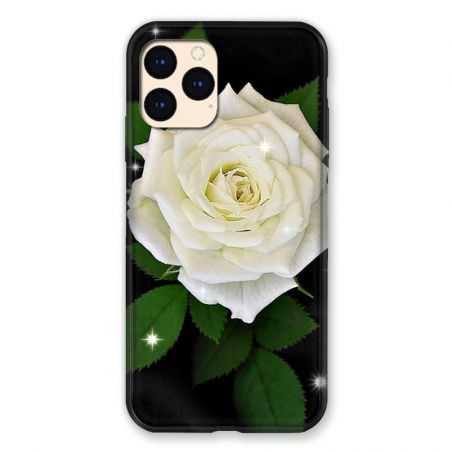 Coque Pour Iphone Iphone 12 Mini Fleur Rose Blanche