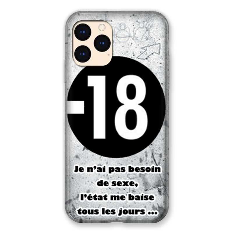 Coque Pour Iphone Iphone 12 Mini Humour 18 Ans