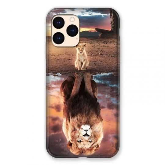 Coque Pour Iphone Iphone 12 Mini Lion Reflet