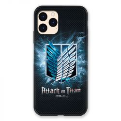 Coque Pour Iphone Iphone 12 Mini Manga Attaque Titans Noir