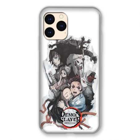 Coque Pour Iphone Iphone 12 Mini Manga Demon Slayer Blanc