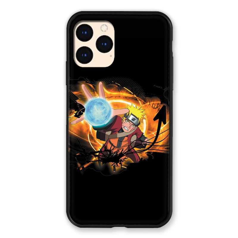 Coque Pour Iphone Iphone 12 Mini Manga Naruto Noir