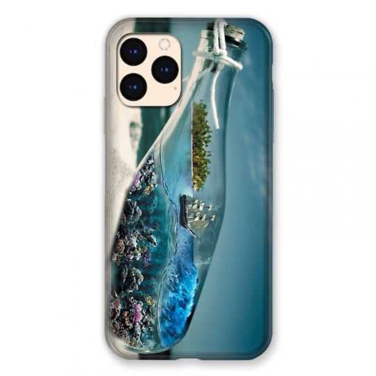 Coque Pour Iphone Iphone 12 Mini Mer Bouteille